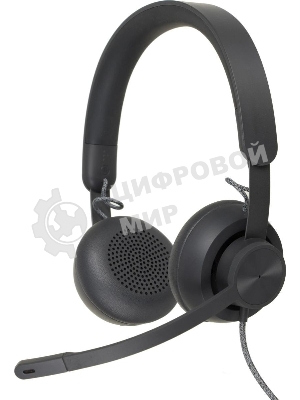 Гарнитура Logitech Zone Wired Teams графит, проводная, USB