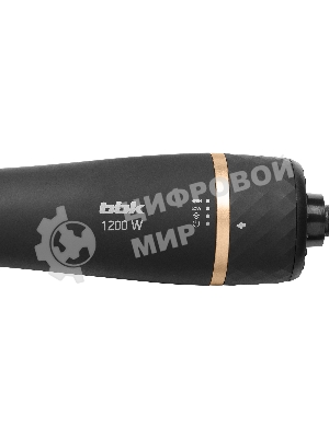 Фен-щётка BBK BHC3500 черный/шампань, 1200 Вт