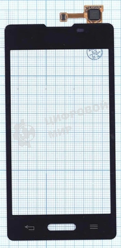 Сенсорное стекло (тачскрин) для LG Optimus L5 II E450 E460, черное