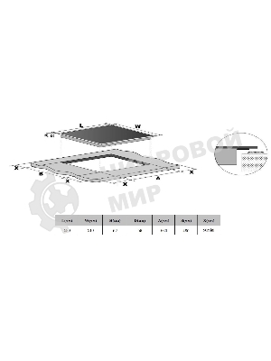 Электрическая варочная панель Weissgauff HV 633 BS