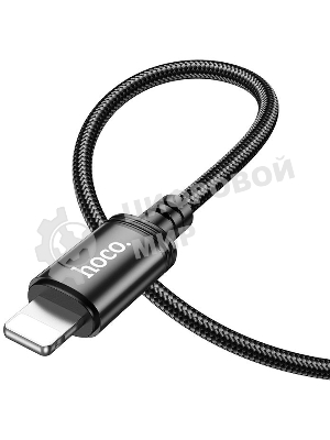 Кабель Hoco X89 Wind iP USB Type-C (m)-Lightning (m) 1м черный коробка