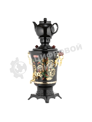 Самовар Centek CT-0093 черный/хохлома