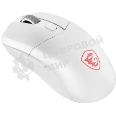 Мышь беспроводная/проводная MSI VERSA 300 белый, 8000 dpi, радиоканал, Bluetooth, USB, кнопки - 6