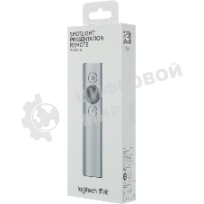 Презентер Logitech Spotlight Slate (серый, Bluetooth/2.4 GHz, перезаряжаемая литий-полимерная батарея 85мА·ч, 3D-акселерометр, гироскоп, кабель для зарядки, чехол) (арт. 910-004867, M/N: R-R0011/C-U0016)