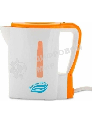 Чайник электрический Великие Реки Мая-1 бело-оранжевый