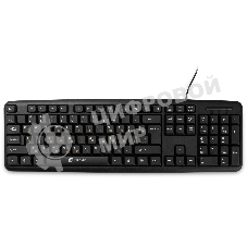 Клавиатура проводная Oklick 130M, USB, черный