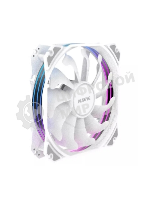 Вентилятор для корпуса Alseye M120-PWA белый, 120 мм, 1700 об/мин, 33.8 дБ, 4 pin