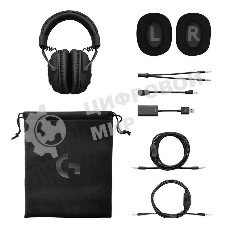 Гарнитура Logitech G Pro X Gaming Headset чёрный, проводная, USB/3.5 мм