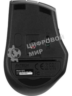 Комплект клавиатура+мышь A4Tech FStyler FG1035 беспроводной, USB, 2000 DPI, чёрный/серый