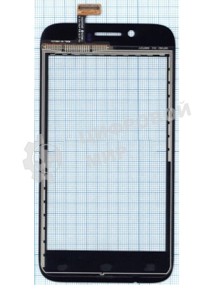 Сенсорное стекло (тачскрин) YZ-CTP183-FPC-V3.0, черное