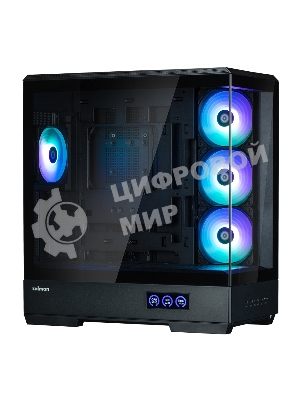 Компьютерный корпус ZALMAN P50 DS, ATX, черный, WINDOW, 2x3.5