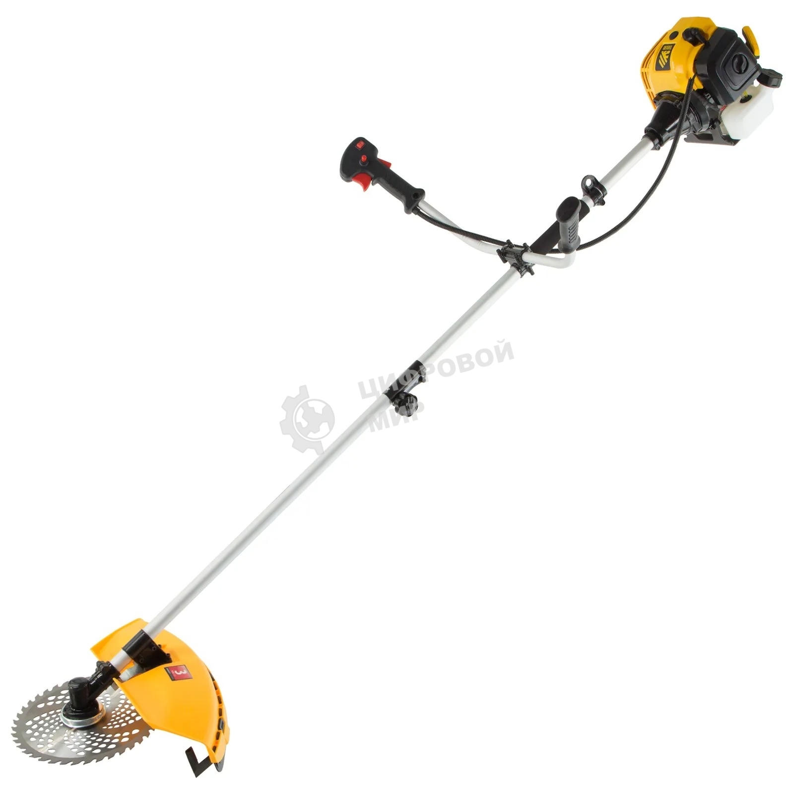Триммер Denzel DT 33S бензиновый 33см3 1.8 лс. разъемная штанга состоит из 2 частей