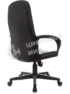 Кресло Бюрократ CH 002 черный, экокожа