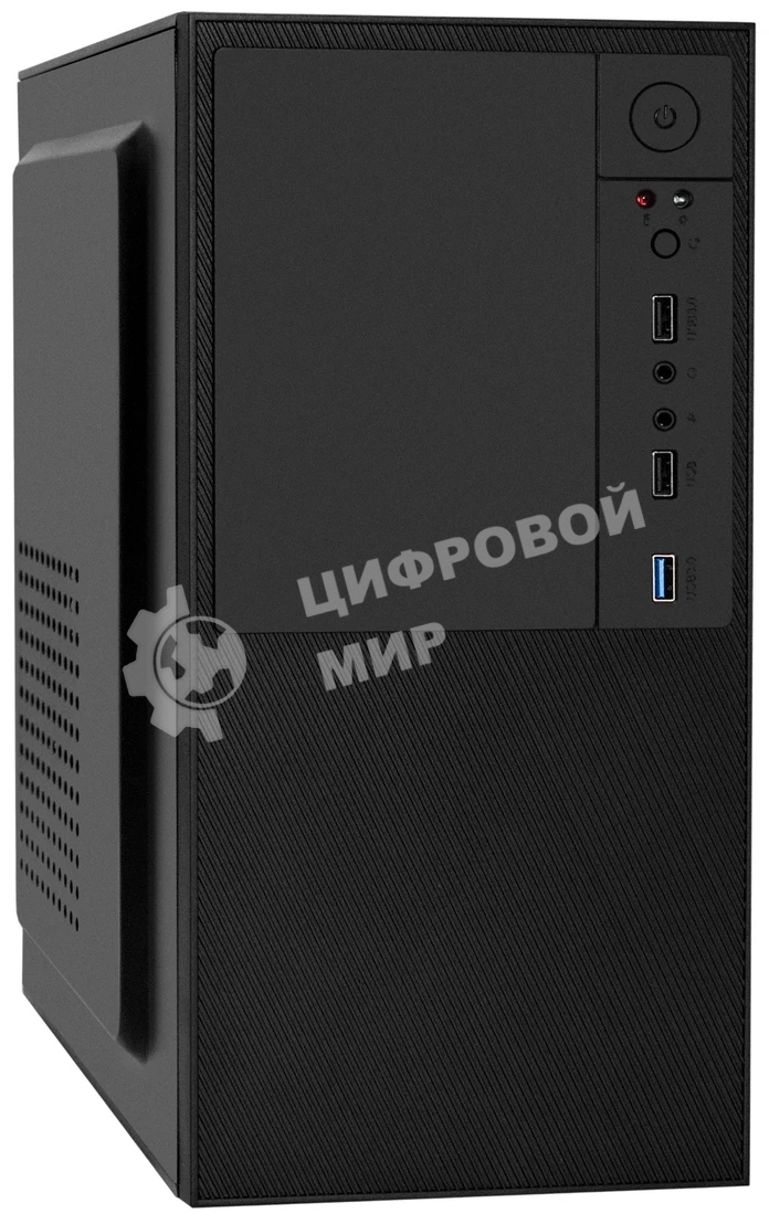 Компьютерный корпус Minitower ExeGate BAA-308U2-AA500 (mATX, БП AA500 с вент. 8см, 1хUSB+2хUSB 3.0, HD Audio, черный)