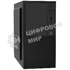 Компьютерный корпус Minitower ExeGate BAA-308U2-AA500 (mATX, БП AA500 с вент. 8см, 1хUSB+2хUSB 3.0, HD Audio, черный)
