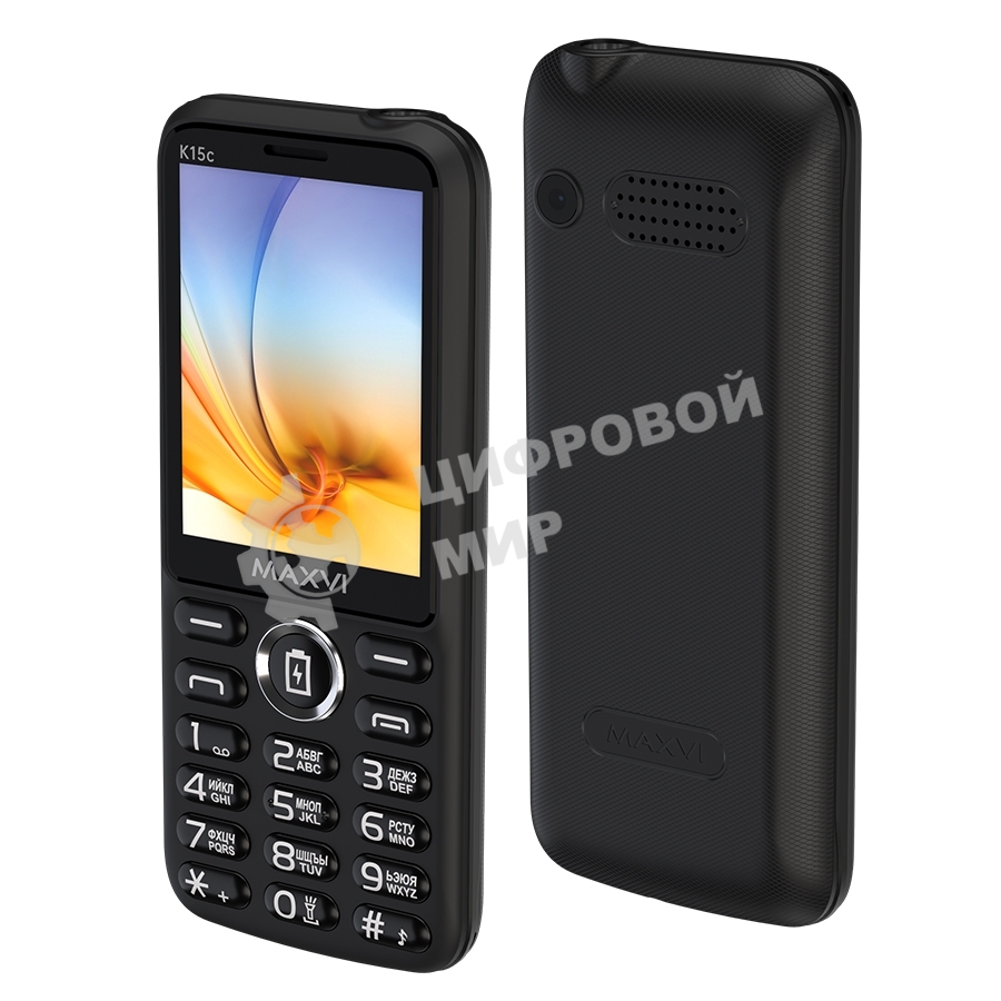 Мобильный телефон Maxvi K15c черный