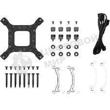 Система жидкостного охлаждения Deepcool LE360 V2 Zero Dark Soc-AM5/AM4/1200/1700/1851 черный 4-pin 19-31.6dB Al 250W 1632gr Ret (R-LE360ZERO-BKLNMD-G-1)