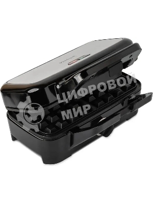 Вафельница Kitfort КТ-1674 1200Вт черный/серебристый