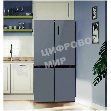 Холодильник LEX LCD505GbGID серый трехкамерный 321/144л морозилка снизу, No Frost, Side by Side