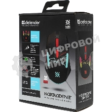 Мышь беспроводная Defender Horrodine GM-237 черный, 3200 dpi, радиоканал, USB, кнопки - 6