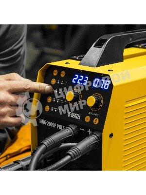 Аппарат инвертор. полуавтомат. cварки Denzel IMIG-200SP Pulse, 200 А, ПВ 60%, катушка 5 кг