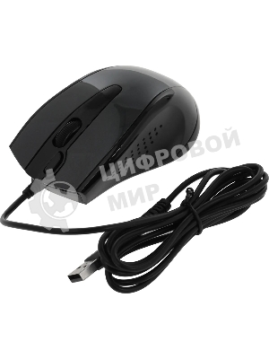 Мышь проводная A4Tech N-500FS черный, 1200 dpi, USB, кнопки - 4