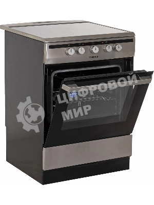 Плита электрическая Hansa FCCX64000 серебристый, конфорок 4 шт, духовка 69 л, 60 см x 85 см x 60 см