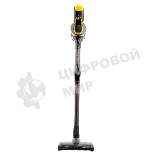 Пылесос вертикальный Brayer BR4273 серый/желтый, питание от аккумулятора, 350 Вт, уборка сухая, пылесборник 0,8 л