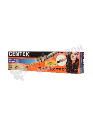 Щипцы для завивки волос Centek CT-2089 черный/золотистый, 13-25 мм, 200 °C, 1 режим