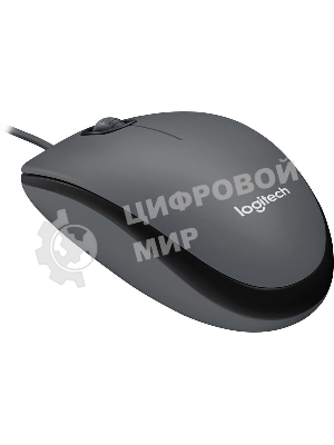 Мышь проводная Logitech M90 черный/серый, 1000 dpi, USB, кнопки - 3