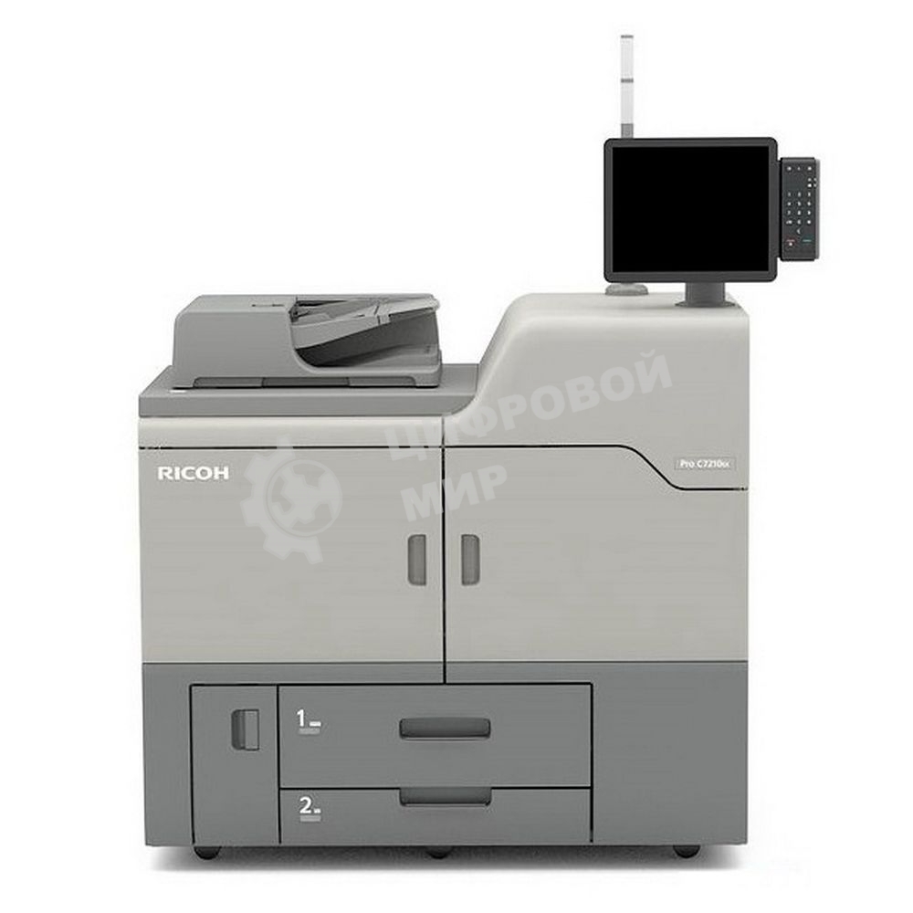 МФУ лазерное Ricoh PRO C7200X, A3+, цветной, ч/б, печ. 85 стр/мин., 4800x2400 DPI, USB, Ethernet