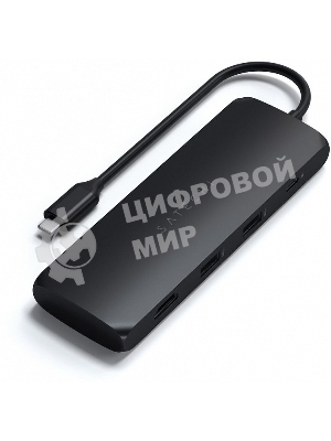 Док-станция (USB-хаб) Satechi ST-UCHSEK USB-C Hybrid Multiport Adapter (with SSD Enclosure M.2 SATA, 2xUSB 3.1, USB Type-C, HDMI), черный