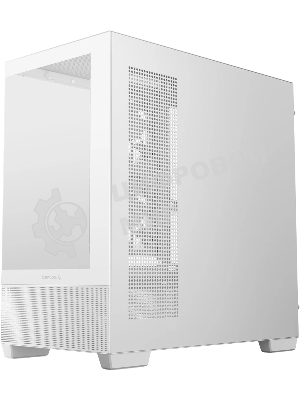 Компьютерный корпус Deepcool CG380 3F WH без БП, боковое окно (панорама), 3x120мм ARGB PWM вентилятора, белый, mATX