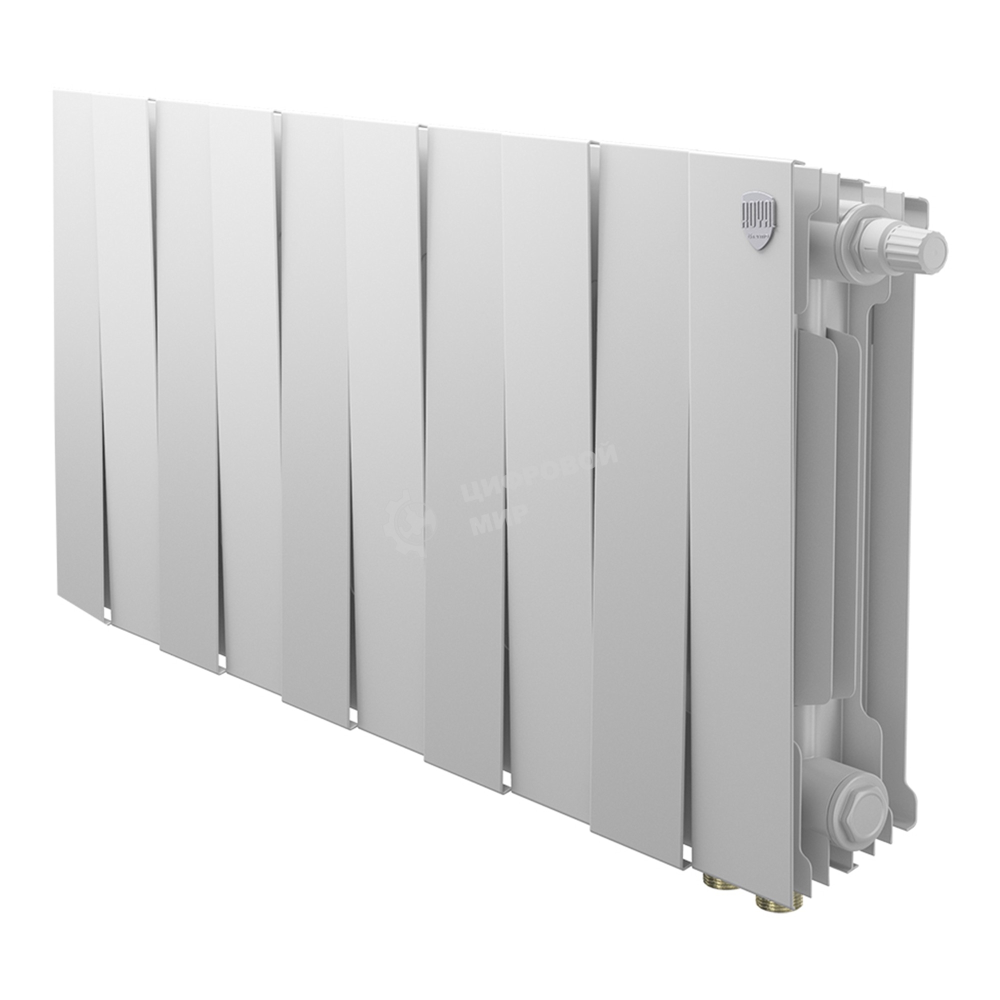 Радиатор биметаллический Royal Thermo PianoForte 300 белый VR80 - 10 секц.