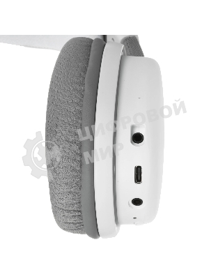 Гарнитура AULA G7 белый, беспроводная + проводная, до 65 ч, съёмный микрофон, подсветка