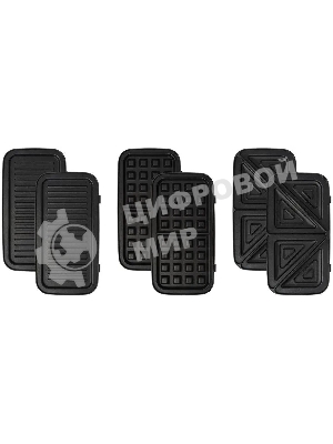 Вафельница Kitfort КТ-1674 1200Вт черный/серебристый