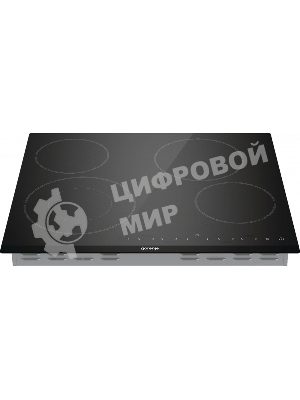 Варочная панель Gorenje ECT642BCSCE, 59 см, Hi-Light, 4 конфорки, таймер, сенсорное управление, шлифованный передний край, PowerBoost, дисплей, блокировка от детей, черный