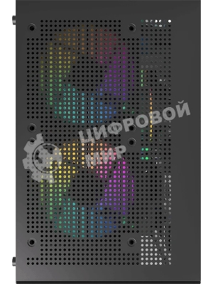 Компьютерный корпус MiniTower AeroCool/Formula Crystal Z1CM PLUS AR black (mATX, без БП, USB Type-A+USB Type-C) (Crystal Z1CM Plus Black AR)