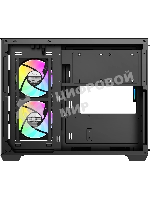 Корпус Ocypus Gamma C54 BK ARGB, Mini-Tower, чёрный, 3 x 120 мм