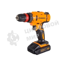 Дрель-шуруповерт Вихрь ДА-18Л-2КC, 18 В, 2 Ач, 45 Нм, щеточный