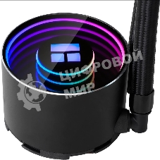 Водяное охлаждение для процессора Thermalright Frozen Notte 240 черный ARGB V2 (240мм, Black, ARGB/ Fans: 2x120мм, 72.37CFM, 27.7dBA, 2000RPM/ Pump height 54мм, 28dBA, 5300RPM, Rad thickness 27мм/ S: 1200, 1700, 1851, 2011, 2066, 115X, AM2, AM2+, AM3, AM3+, AM4, AM5, FM1, FM2, FM2+)