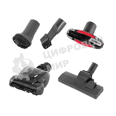 Пылесос Galaxy Line GL 6224 серый/голубой, 300/2400 Вт, уборка сухая, пылесборник контейнер 2 л