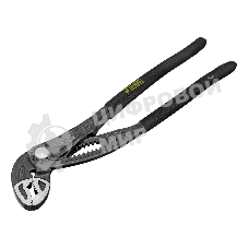 Клещи переставные Denzel кнопочный механизм, обливные рукоятки, 250 мм