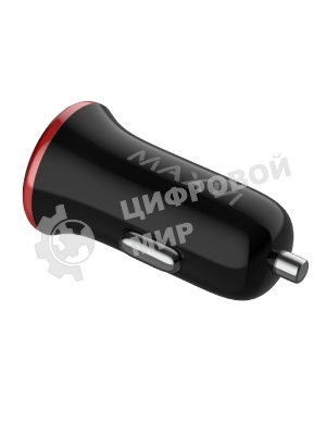 Автомобильное зарядное устройство Maxvi CCM-101BR USB 1А черно-красный