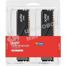 Оперативная память ADATA Lancer Blade, DDR5, 64GB (2x32GB), 5600 MHz, CL46, с радиатором, черный