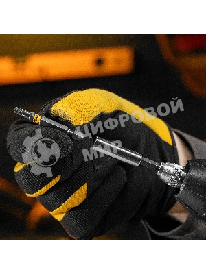 Набор бит Denzel TORX 25х50, сталь S2, шестигранный профиль, 10 шт.