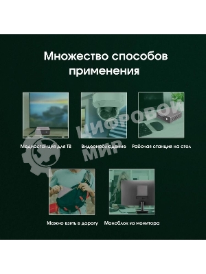 Мини ПК Digma Pro Minimax U1 i3 1215U (1.2) 16Gb SSD512Gb UHDG Windows 11 Pro GbitEth WiFi BT 60W темно-серый/черный (DPP3-ADXW03)