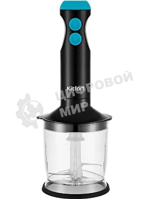Блендер погружной Kitfort КТ-3041-3 350Вт черный/бирюзовый