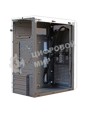Компьютерный корпус MiniTower Ginzzu B185 White mATX,2xUSB 2.0, белый,w/o PSU, w/o fan (Ginzzu B185)