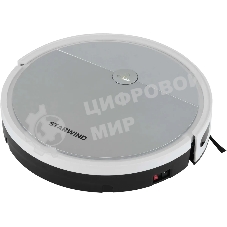 Робот-пылесос Starwind SRV4570 серебристый/белый, 15 Вт, 2000 мА·ч Li-Ion, уборка влажная/сухая, пылесборник контейнер 0.3 л